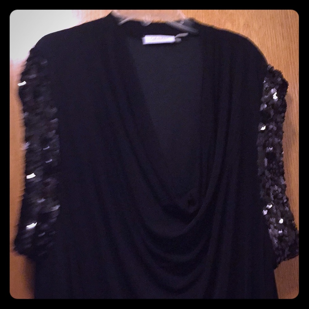 Calvin Klein Sleeveless Black Evening Dress 16w
